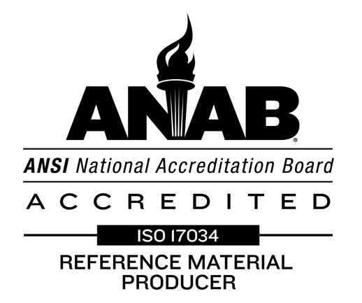 ANAB Symbol Black 17034 Reference Material Producer
